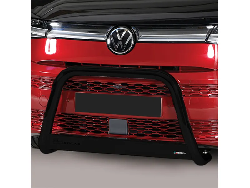 Frontbügel mit Querplatte Edelstahl schwarz Ø 63mm passend für VW T7 Multivan MPV ab 2022