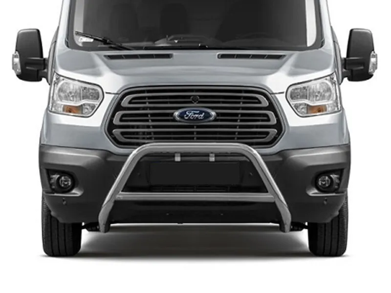 Frontbügel mit Querstange Edelstahl Ø 70 mm passend für Ford Transit ab 2024