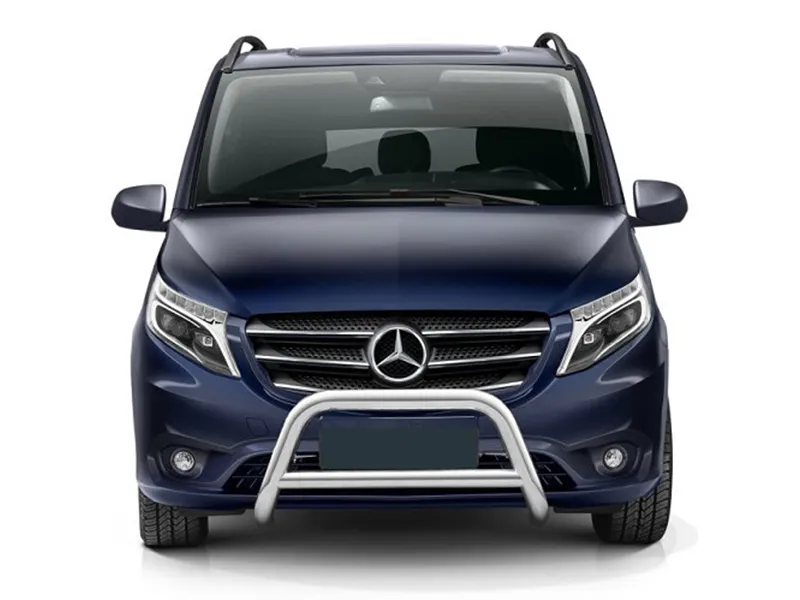 Frontbügel mit Querstange Edelstahl Ø 70 mm passend für Mercedes Vito 2020 - 2024