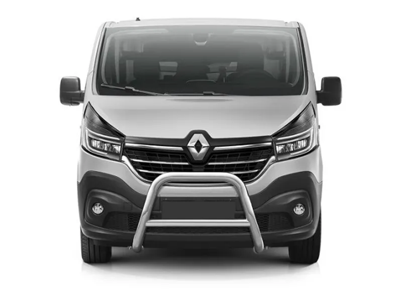 Frontbügel mit Querstange Edelstahl Ø 70 mm passend für Renault Trafic III 2014 - 2022
