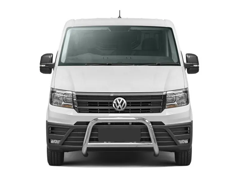 Frontbügel mit Querstange Edelstahl Ø 70 mm passend für VW Crafter 2017 - 2022