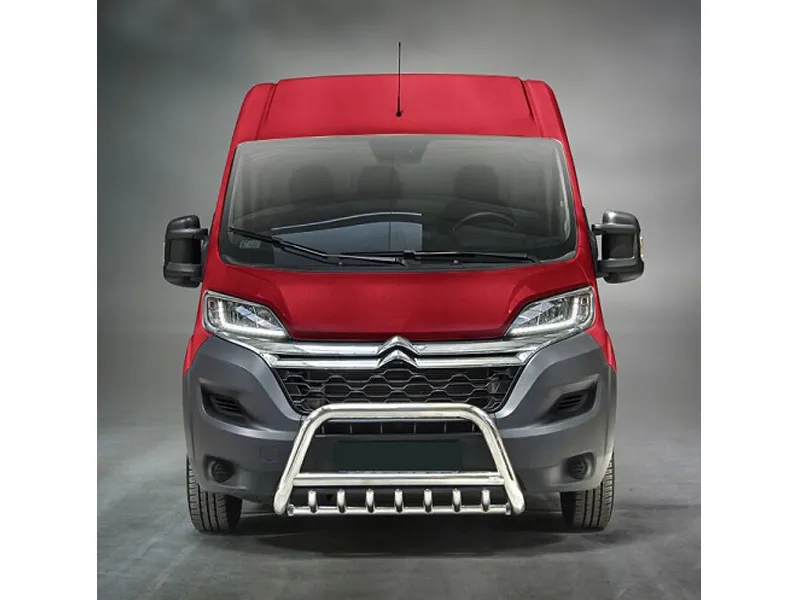 Frontbügel mit Unterfahrschutz Edelstahl Ø 70 mm passend für Citroën Jumper 2006 - 2020