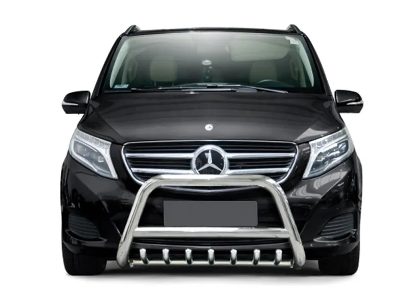 Frontbügel mit Unterfahrschutz Edelstahl Ø 70 mm passend für Mercedes V-Klasse 2014 - 2020