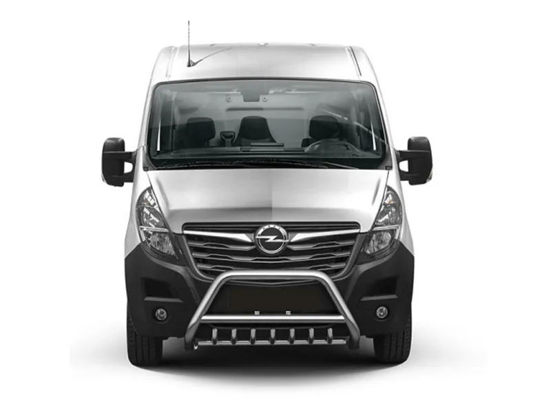 Frontbügel mit Unterfahrschutz Edelstahl Ø 70 mm passend für Opel Movano B FL 2019 - 2022