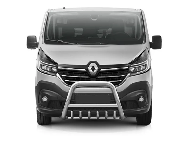 Frontbügel mit Unterfahrschutz Edelstahl Ø 70 mm passend für Renault Trafic III 2014 - 2022