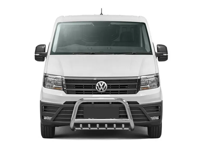 Frontbügel mit Unterfahrschutz Edelstahl Ø 70 mm passend für VW Crafter 2017 - 2022
