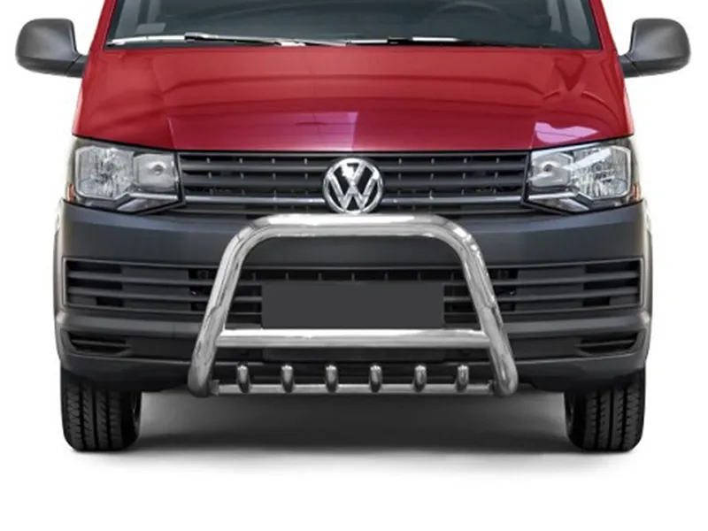 Frontbügel mit Unterfahrschutz Edelstahl Ø 70 mm passend für VW T6 2015 - 2019