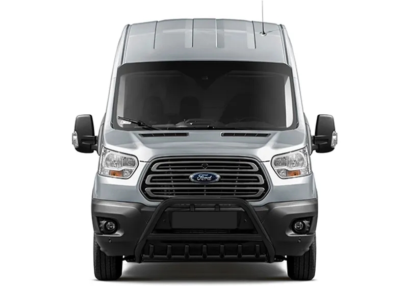 Frontbügel mit Unterfahrschutz Edelstahl schwarz Ø 70 mm passend für Ford Transit ab 2024