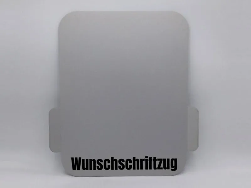 Gleitbrett für KitchenAid® mit Griffen Alu silber matt robust PERSONALISIERT