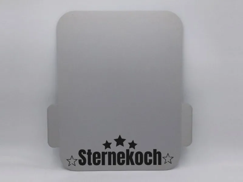 Gleitbrett für Thermomix® TM5, TM6, TM7 mit Griffen Alu silber robust STERNEKOCH