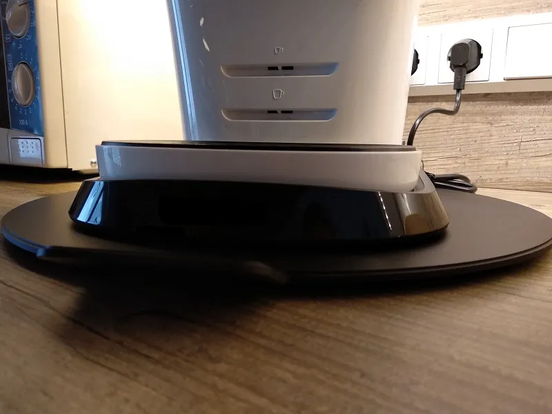 Gleitbrett rund Ø360 mm mit Griff Alu eloxiert schwarz matt