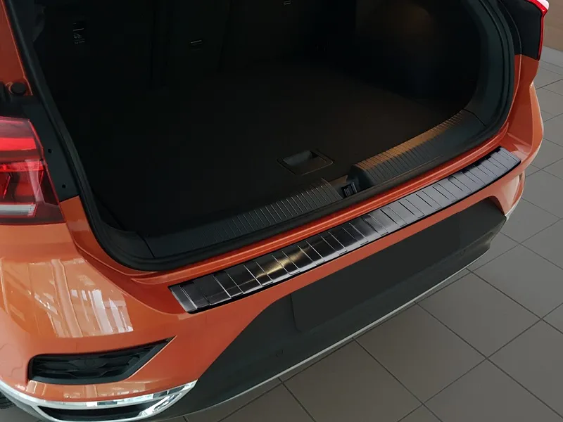 GRAPHIT Ladekantenschutz Edelstahl schwarz passend für VW T-Roc + T-Roc Cabrio ab 11/2017