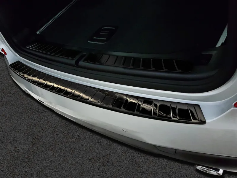 GRAPHIT schwarz Edelstahl Ladekantenschutz passend für BMW X3 Typ G01 ab 10/2017 NICHT M-Stoßstange