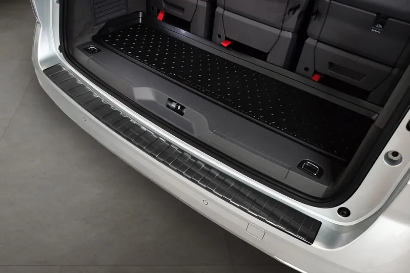 GRAPHIT schwarz Edelstahl Ladekantenschutz passend für VW T7 6/2021 - 2024