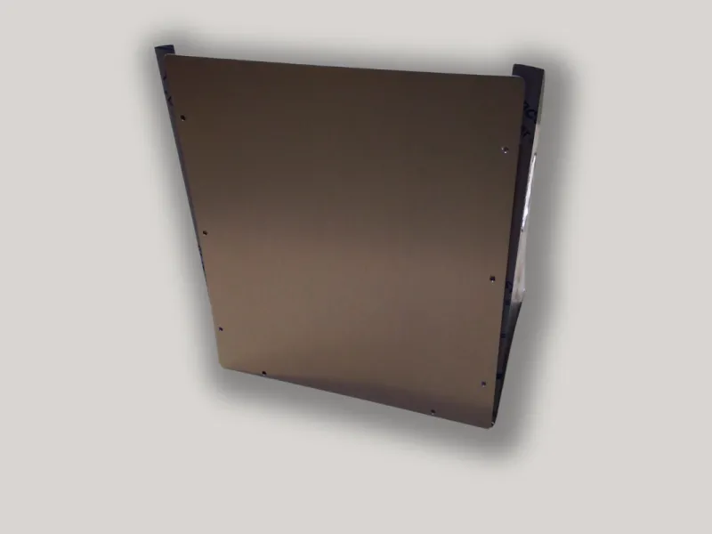 Montageplatte für Wallbox Schutzdach Alu Inox | Größe 1