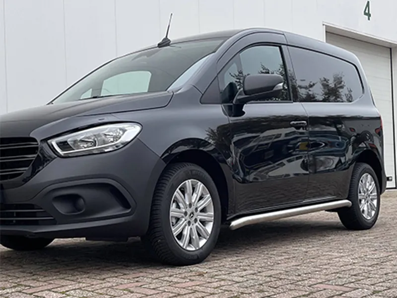 Schwellerrohr Set Edelstahl matt gebogen passend für Mercedes Citan (W420) ab 2021 (L1)