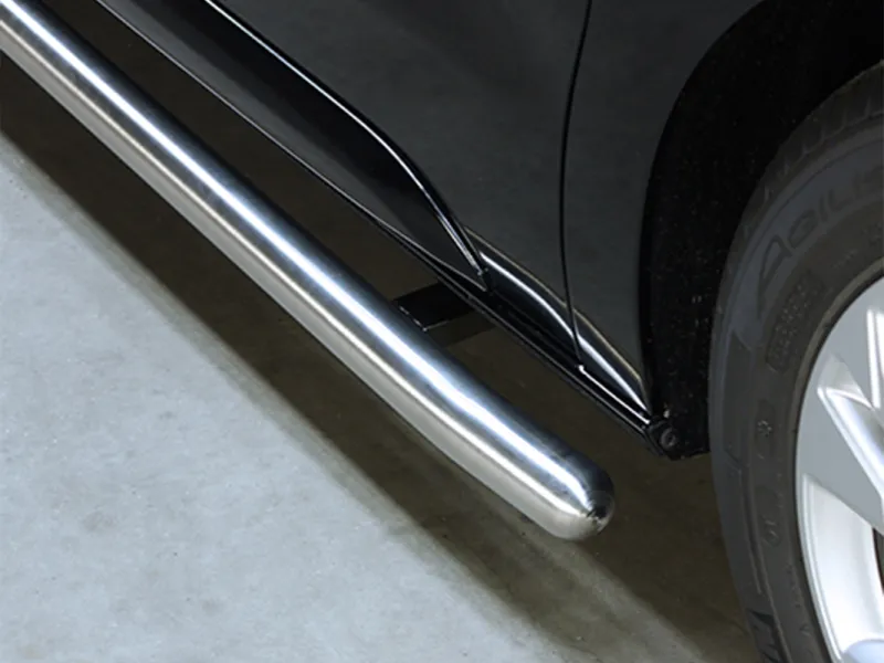 Schwellerrohr Set Edelstahl matt gebogen passend für Mercedes eVito ab 2020 (L1/L2)