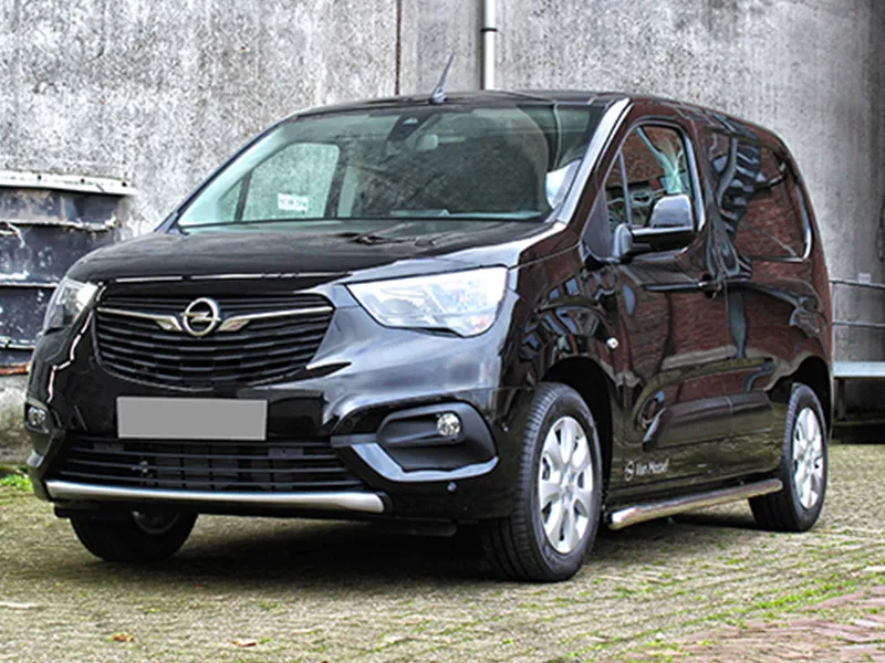 Schwellerrohr Set Edelstahl poliert gebogen passend für Opel Combo V ab 11/2018 (L1)