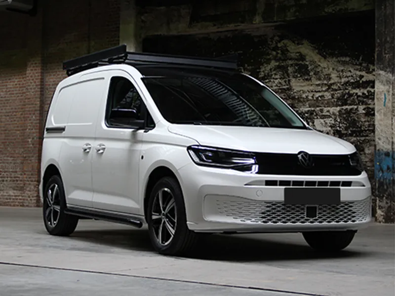 Schwellerrohr Set Edelstahl schwarz passend für VW Caddy Cargo V ab 2020 (L1)