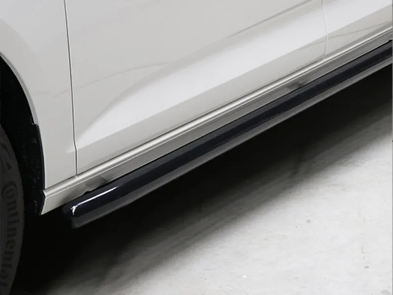 Schwellerrohr Set Edelstahl schwarz passend für VW Caddy Cargo V ab 2020 (L1)