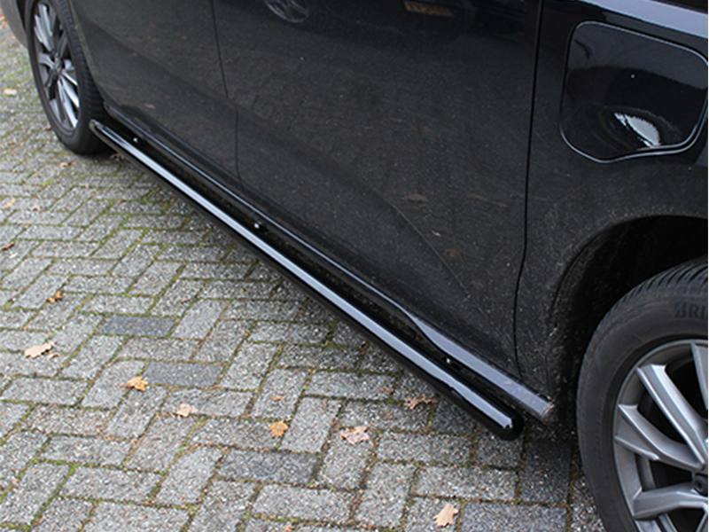 Schwellerrohr Set Edelstahl schwarz passend für VW T7 Multivan ab 2022 (L2)