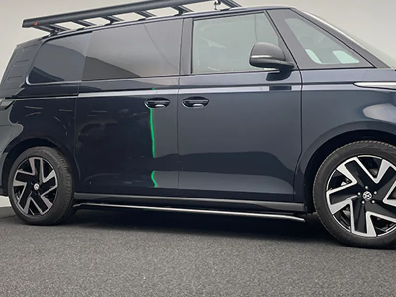 Schwellerrohr Set Edelstahl schwarz passend VW ID.Buzz ab 2022 (L2)