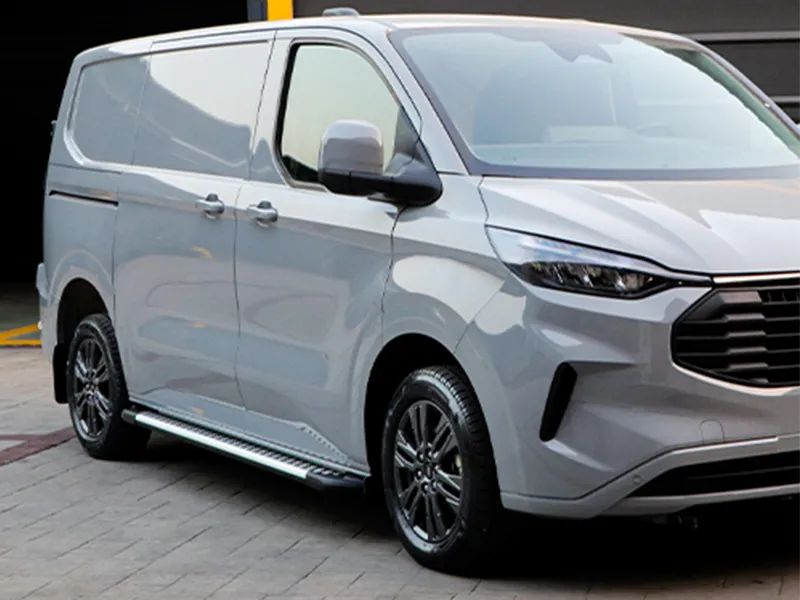 Trittbretter Alu/ABS silber passend für Ford Transit Custom II ab 2023 (L2)