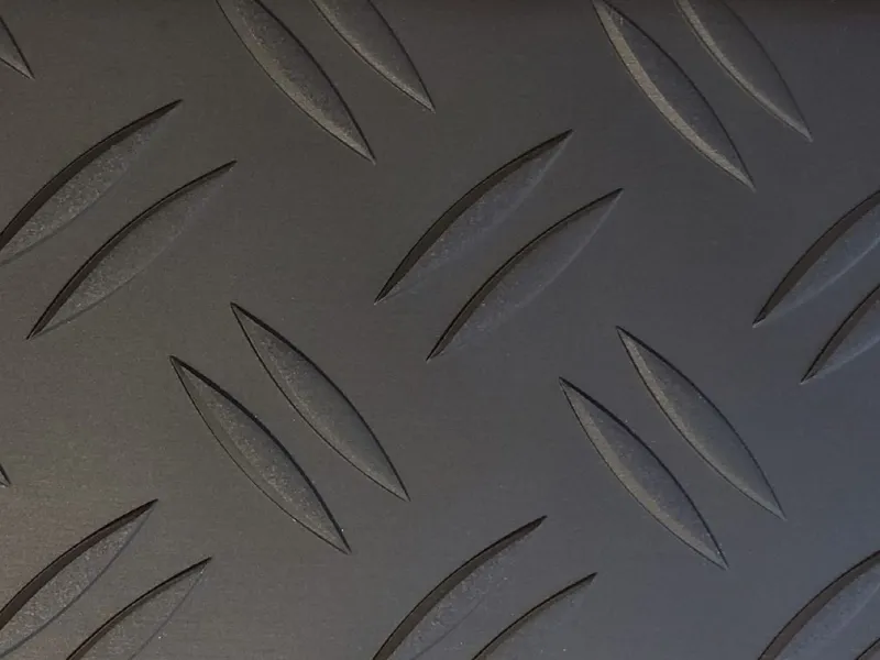 Trittschutzblech-Set (3tlg.) Alu Riffel schwarz passend für VW Amarok 2010-2016
