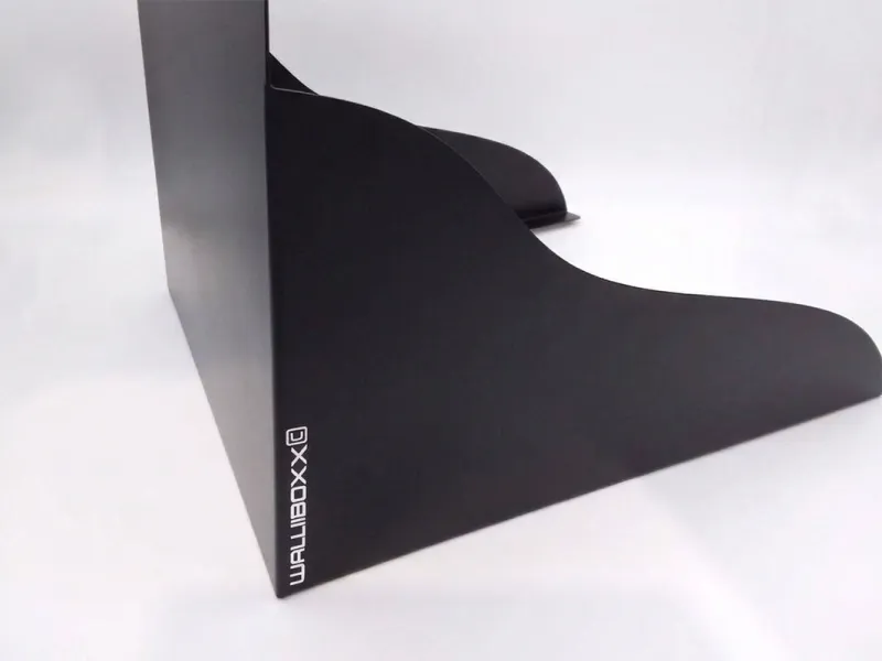 Wallbox-Schutzdach walliiBoxx© mit spezieller Dachneigung Alu schwarz (RAL 9005) | Größe 2