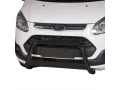 Frontbügel mit Querplatte Edelstahl schwarz Ø 63mm passend für Ford Transit Custom 2012 - 2018 Frontbügel mit Querplatte Edelstahl schwarz Ø 63mm passend für Ford Transit Custom 2012 - 2018