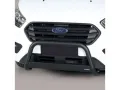 Frontbügel mit Querplatte Edelstahl schwarz Ø 63mm passend für Ford Transit Custom 2018 - 2023 Frontbügel mit Querplatte Edelstahl schwarz Ø 63mm passend für Ford Transit Custom 2018 - 2023