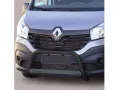 Frontbügel mit Querplatte Edelstahl schwarz Ø 63mm passend für Renault Trafic III 2014 - 2022 Frontbügel mit Querplatte Edelstahl schwarz Ø 63mm passend für Renault Trafic III 2014 - 2022