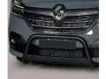 Frontbügel mit Querplatte Edelstahl schwarz Ø 63mm passend für Renault Trafic III FL 2 ab 2022