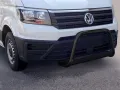 Frontbügel mit Querplatte Edelstahl schwarz Ø 63mm passend für VW Crafter 2017 - 2022 Frontbügel mit Querplatte Edelstahl schwarz Ø 63mm passend für VW Crafter 2017 - 2022