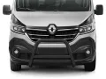 Frontbügel mit Querstange Edelstahl schwarz Ø 70 mm passend für Renault Trafic III 2014 - 2022