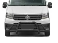 Frontbügel mit Querstange Edelstahl schwarz Ø 70 mm passend für VW Crafter 2017 - 2022 Frontbügel mit Querstange Edelstahl schwarz Ø 70 mm passend für VW Crafter 2017 - 2022