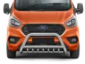 Frontbügel mit Unterfahrschutz Edelstahl Ø 70 mm passend für Ford Transit Custom 2018 - 2023 Frontbügel mit Unterfahrschutz Edelstahl Ø 70 mm passend für Ford Transit Custom 2018 - 2023