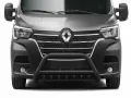 Frontbügel mit Unterfahrschutz Edelstahl schwarz Ø 70 mm passend für Renault Master 2019 - 2024 Frontbügel mit Unterfahrschutz Edelstahl schwarz Ø 70 mm passend für Renault Master 2019 - 2024