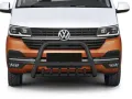 Frontbügel mit Unterfahrschutz Edelstahl schwarz Ø 70 mm passend für VW T6.1 2019 - 2024 Frontbügel mit Unterfahrschutz Edelstahl schwarz Ø 70 mm passend für VW T6.1 2019 - 2024