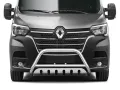 Frontbügel mit Unterfahrschutzplatte Edelstahl Ø 70 mm passend für Renault Master 2019 - 2024 Frontbügel mit Unterfahrschutzplatte Edelstahl Ø 70 mm passend für Renault Master 2019 - 2024