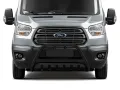 Frontbügel mit Unterfahrschutzplatte Edelstahl schwarz Ø 70 mm passend für Ford Transit 2014 - 20...