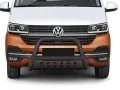 Frontbügel mit Unterfahrschutzplatte Edelstahl schwarz Ø 70 mm passend für VW T6.1 2019 - 2024 Frontbügel mit Unterfahrschutzplatte Edelstahl schwarz Ø 70 mm passend für VW T6.1 2019 - 2024