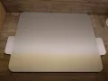 Gleitbrett XL 360 x 440 mm mit Griffen Alu eloxiert silber matt