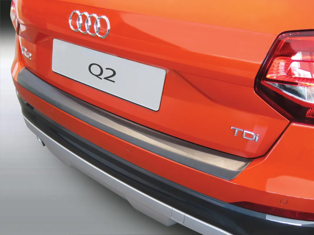 Audi für schwarz Q2 passend ab Ladekantenschutz 2016 ABS