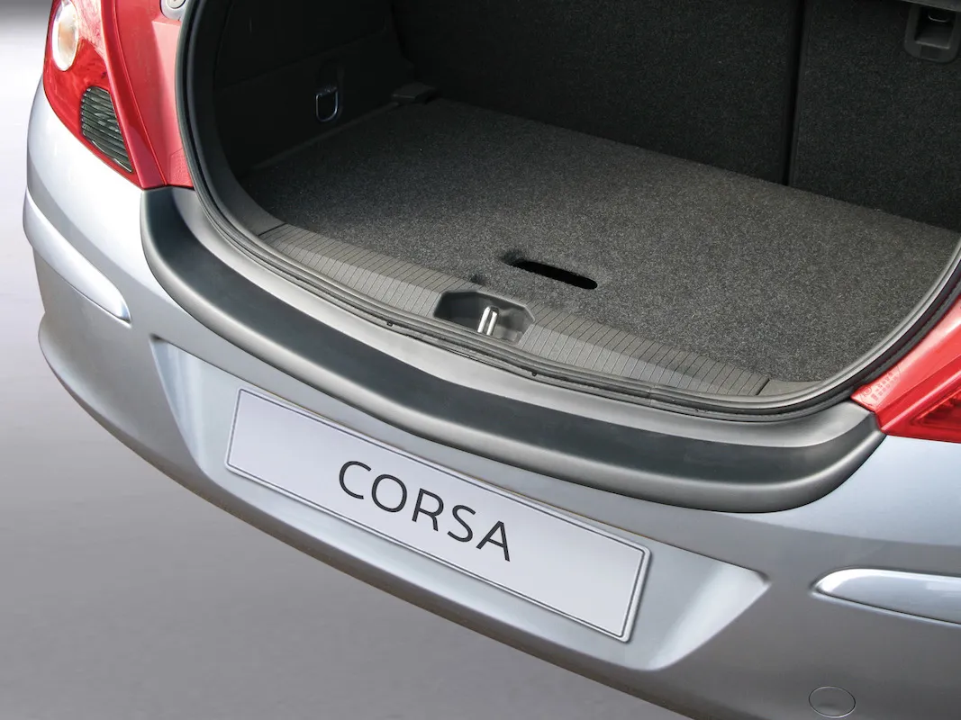 passend für Corsa schwarz ABS Ladekantenschutz Opel D (3-Türer)