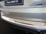 Ladekantenschutz Edelstahl mit Abkantung passend für BMW X5 Typ G05 ab 6/2018 nur M-Stoßstange