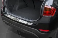 Ladekantenschutz Edelstahl mit Abkantung passend für BMW X1 Facelift Bj.  07/2012-2015
