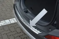 CLASSIC Edelstahl Ladekantenschutz mit Abkantung passend für Toyota RAV4 (neues Design)