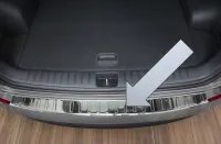 CLASSIC Edelstahl Ladekantenschutz passend für Hyundai Tucson 3. Gen. 2015 bis Facelift 2018