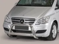 Frontbügel mit Querplatte Edelstahl Ø 63mm passend für Mercedes Vito 2003 - 2014